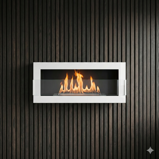 Emberline Hanging 900×400 – White Gloss with Glass