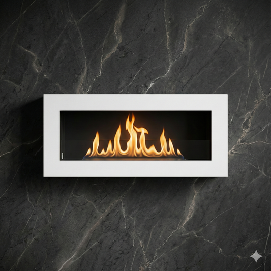 Emberline Hanging 900×400 BOX – White Structural Matte with Glass