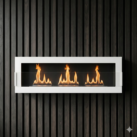 Emberline Hanging 1200×400 – White Gloss with Glass