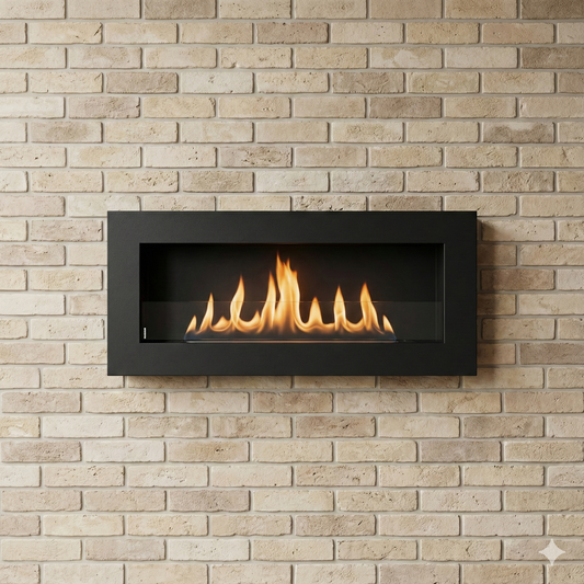 Emberline Hanging 900×400 BOX – Black Structural Matte with Glass