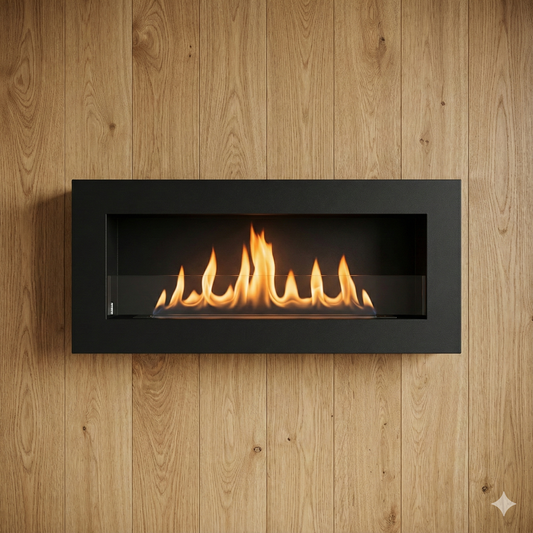 Emberline Hanging 900×400 BOX – Black Structural Matte with Glass