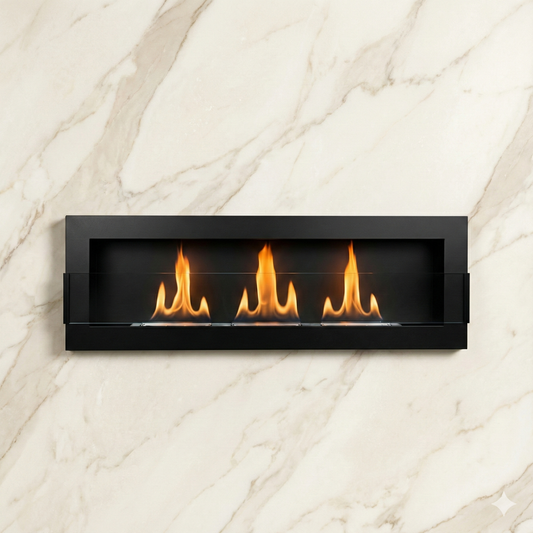 Emberline Hanging 1200×400 – Black Structural Matte with Glass