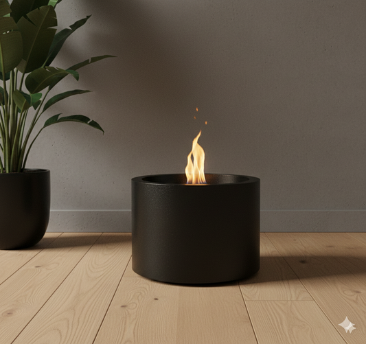 Emberline Freestanding – Moon Black Matte with Glass