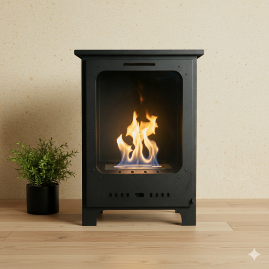 Emberline Freestanding – Koza Mini Black Matte with Glass