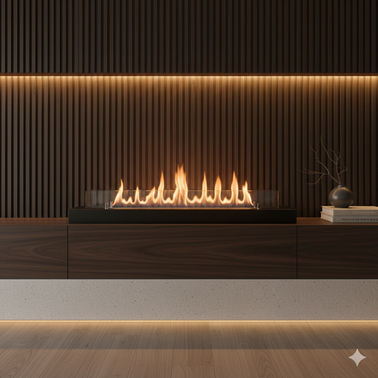 Emberline Freestanding – 700 Black Matte with Glass