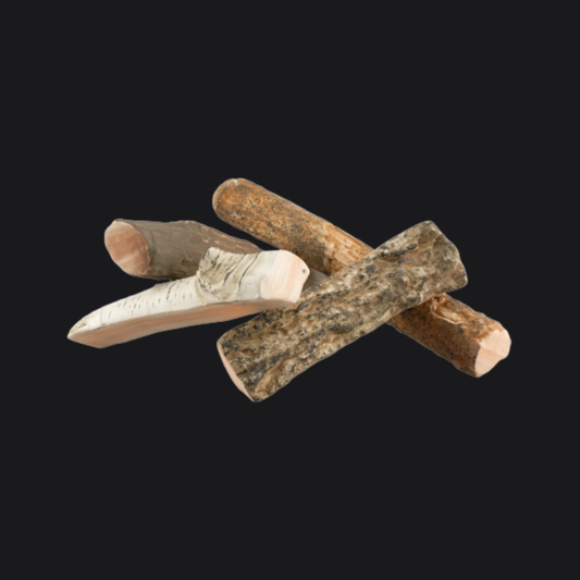 Emberline Decorative Ceramic Wood Logs – 4 pcs